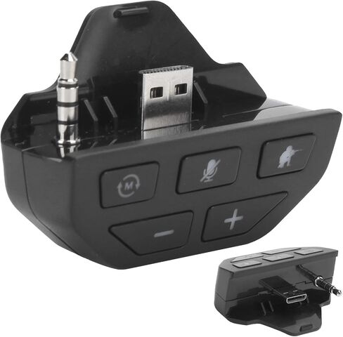 Headset Adapter for Game Controller One, Sound Booster for Cat and Stereo Game (Black) in Saudi Arabia