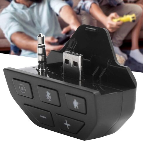 Headset Adapter for Game Controller One, Sound Booster for Cat and Stereo Game (Black) in Saudi Arabia