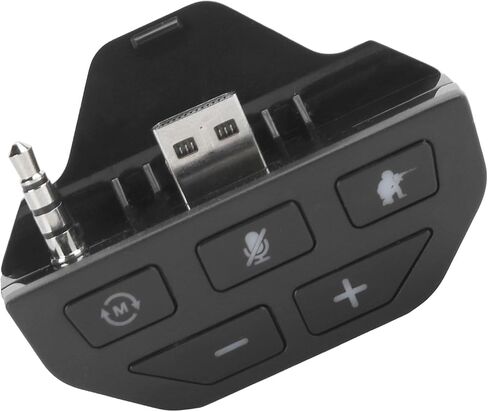 Headset Adapter for Game Controller One, Sound Booster for Cat and Stereo Game (Black) in Saudi Arabia