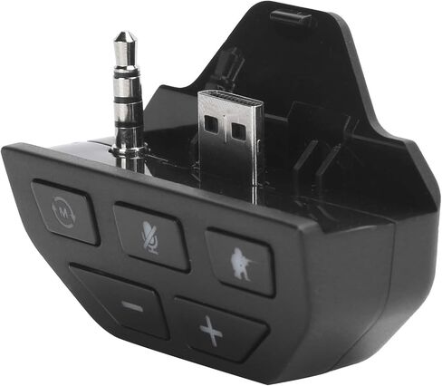 Headset Adapter for Game Controller One, Sound Booster for Cat and Stereo Game (Black) in Saudi Arabia