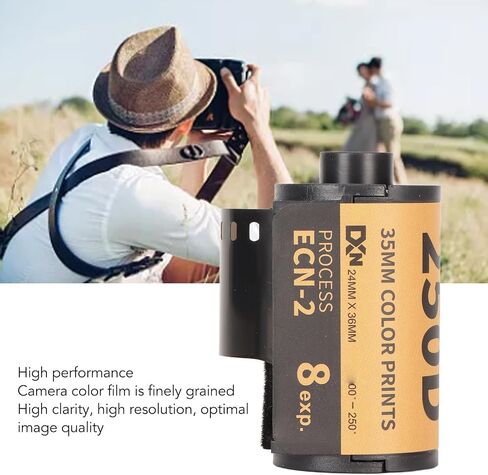 Tyenaza 8 Sheet 35mm Color Print Film, Waterproofs HD Camera Color Negative Film for 135 Camera in Saudi Arabia