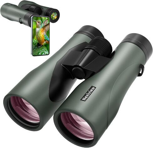 15x52 HD Binoculars for Adults High Powered - Large & Bright View, Lightweight, IPX7 Waterproof-Binoculars for Hunting Bird Watching Travel,Hiking, Travel, Cruise, Sports with Phone Adapter in Kuwait