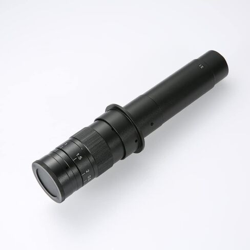 120X 180X 300X Adjustable Magnification Zoom C-mount Lens 0.7X~4.5X for Industry Video Microscope HDMI VGA USB Camera (Color : 300X) in Kuwait