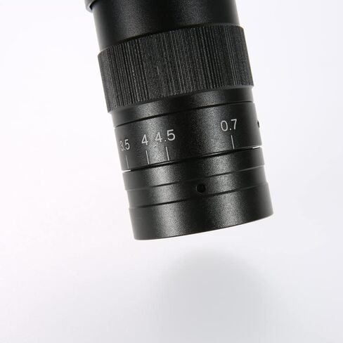 120X 180X 300X Adjustable Magnification Zoom C-mount Lens 0.7X~4.5X for Industry Video Microscope HDMI VGA USB Camera (Color : 300X) in Kuwait