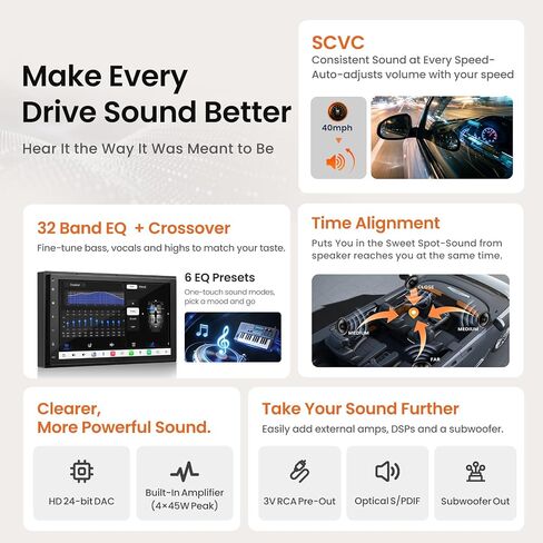 ATOTO S8L 7inch AI Android Double Din Car Stereo, w/OBD, 4G SIM+WiFi,4G+64G in Saudi Arabia