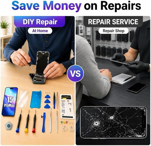 LMQ for iPhone 15 Pro Max Screen Replacement 6.7''LCD with Repair Tool Kits in Kuwait