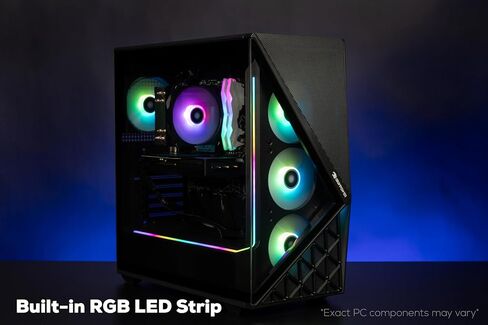 iBUYPOWER Slate Gaming PC Desktop Computer Intel Core i7 14700F CPU, NVIDIA GeForce RTX 5060 8GB GPU, 32GB DDR5 RGB 5200MHz RAM, 1TB NVMe SSD, Windows 11 Home, Gamer Keyboard and Mouse - SBI7N5601 in Saudi Arabia