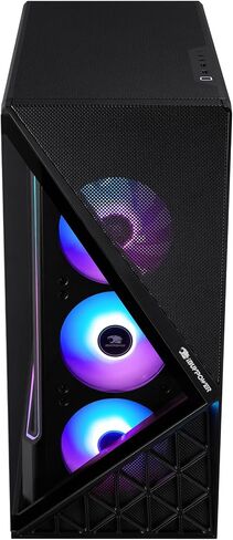 iBUYPOWER Slate Gaming PC Desktop Computer Intel Core i7 14700F CPU, NVIDIA GeForce RTX 5060 8GB GPU, 32GB DDR5 RGB 5200MHz RAM, 1TB NVMe SSD, Windows 11 Home, Gamer Keyboard and Mouse - SBI7N5601 in Saudi Arabia