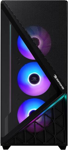 iBUYPOWER Slate Gaming PC Desktop Computer Intel Core i7 14700F CPU, NVIDIA GeForce RTX 5060 8GB GPU, 32GB DDR5 RGB 5200MHz RAM, 1TB NVMe SSD, Windows 11 Home, Gamer Keyboard and Mouse - SBI7N5601 in Saudi Arabia