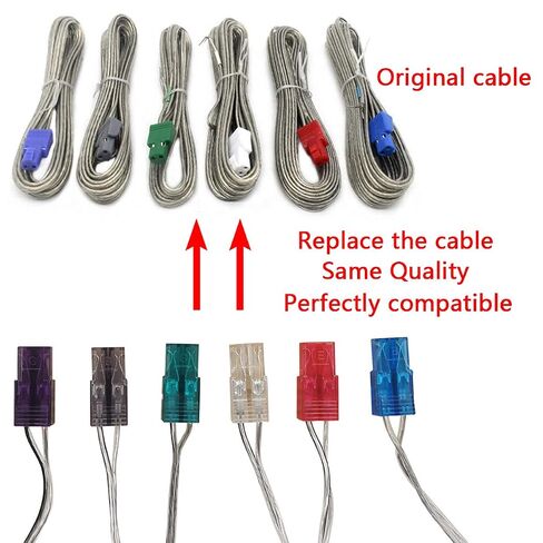 ExploreHome Set of 6 Home Theater Speaker Wire Cord Cable Fit for Sony Home Theater System DAV-HDX275 DAV-DZ1000 DAV-DZ150K DAV-DZ151KB DAV-DZ230 DAV-DZ295K DAV-DZ310 DAV-DZ555K DAV-DZ640K DAV-DZ780 in Saudi Arabia