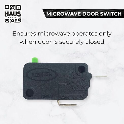 WB24X25397 Microwave Switch Monitor Interlock – Compatible with GE, Kenmore, Hotpoint – Replaces AH237409, WB24X0817, WB24X10112, WB24X817 in Saudi Arabia
