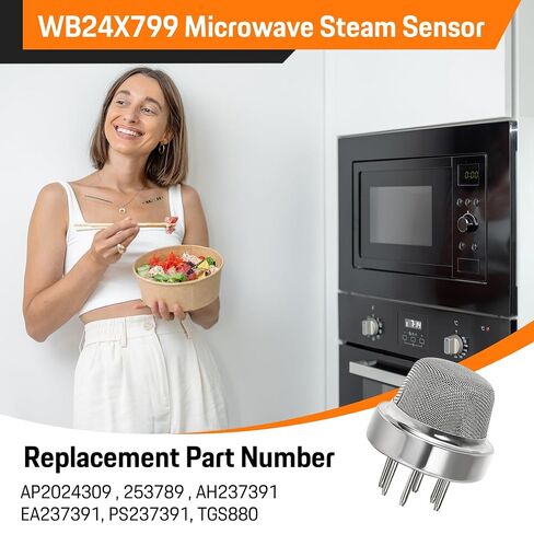 WB24X799 WB24X0799 Microwave Gas Steam Sensor for GE Fits Replace AP2024309 PS237391 EAP237391 DE32-60011A DE32-60013A Microwave Humidity Sensor Fit for Samsung Kemore Maytag Amana Microwave in Saudi Arabia