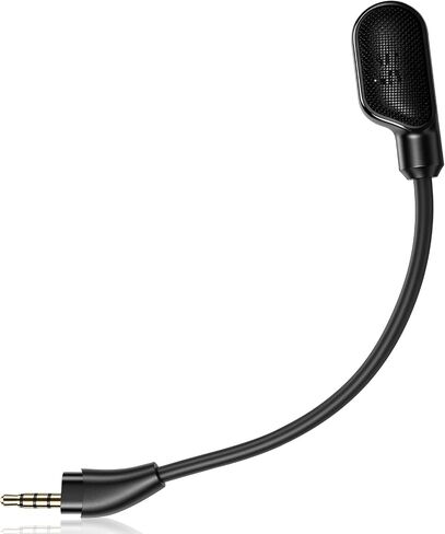 Replacement Microphone for HyperX Cloud III Headset – Premium Noise-Canceling Detachable Boom Mic with LED Mute Indicator for Crystal-Clear Gaming Voice Chat，Black in Saudi Arabia