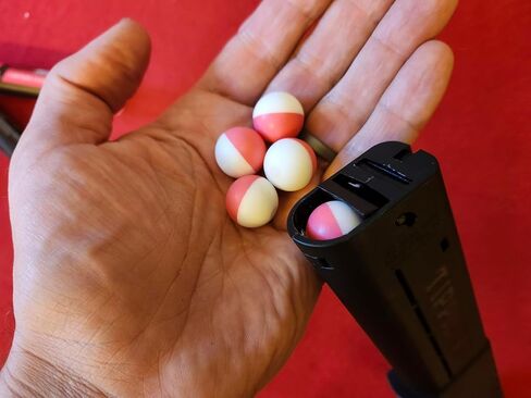 .68 Cal (1% OC+4% PAVA) Pepper Balls,racture Groove Design,Laser Seamless Welding,nanometer Powder Ultrafine, Diffusion Radius Increased by 80%,Compatible All .68 Caliber transmitters. in Saudi Arabia