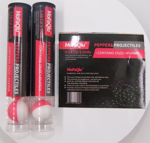 .68 Cal (1% OC+4% PAVA) Pepper Balls,racture Groove Design,Laser Seamless Welding,nanometer Powder Ultrafine, Diffusion Radius Increased by 80%,Compatible All .68 Caliber transmitters. in Saudi Arabia