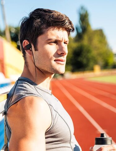 Bluetooth Headphones,Wireless Earbuds IPX7 Waterproof Sports Earphones 15H Playtime with Mic HD Stereo Sound Sweatproof in-Ear Earbuds Sound Isolation Headsets Gym Running Workout in Saudi Arabia