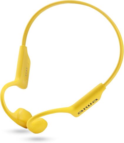 Aiwa - Bluetooth Headphones, Prodigy Swim Bone Conduction, Wireless Waterproof IP68 Sports Headset with 8GB MP3 Storage, 12-Hour Playtime, Open-Ear Design for Swimming, Running & Workouts (Red) in Saudi Arabia