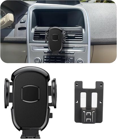 Car Phone Holder Fits for Volvo XC90/XC90 Hybrid 2016-2024 Accessories with Buckle Compatible with Car Vent Mount, Snug Fit, Easy to Install Fit for iPhone Android and All Smartphones in Saudi Arabia