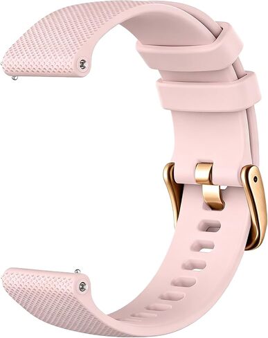 Sundara 18mm 19mm 20mm 22mm Soft Silicone Replacement Watch Band Compatible with Garmin/ID205L/Galaxy/Huawei/Amazfit/Coros Unisex in Kuwait