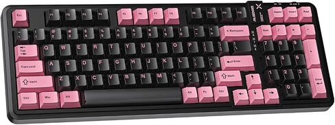 AUSDOM 98Pro Silent Mechanical Keyboard, Wireless Hot Swappable Gaming Keyboard with Backlit,Gasket Structure,Pre-lubed Tactile Switches,2.4GHz/Type-C/Bluetooth Custom Keyboards (Green & White-Silent) in Kuwait