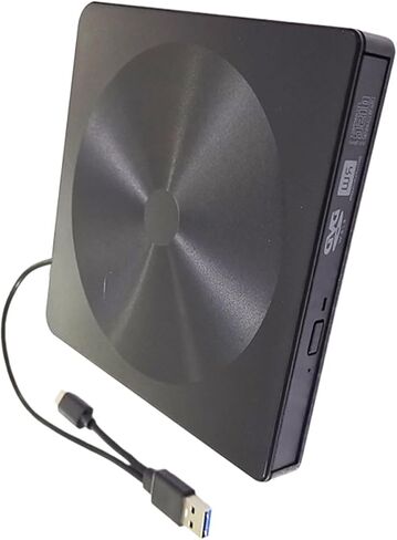 BESPORTBLE TypeC External DVD Drive USB 3.0 TypeC Interface ABS Black in Kuwait