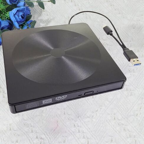 BESPORTBLE TypeC External DVD Drive USB 3.0 TypeC Interface ABS Black in Kuwait