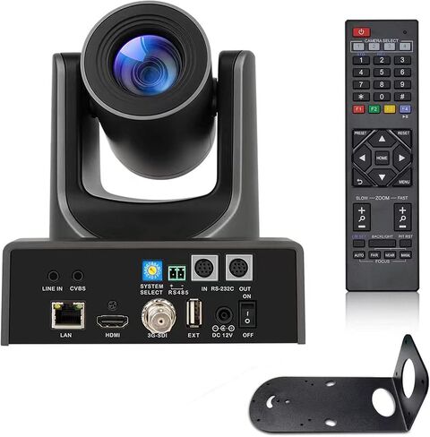 Super NDI PTZ Camera Controller Keyboard, 4D Joystick, 5" HD Real-Time Touch Screen, 4K@60fps Decoding, RS232, RS485, VISCA Pelco-D/P, PoE IP Controllers for Church Event Live Streaming in Kuwait