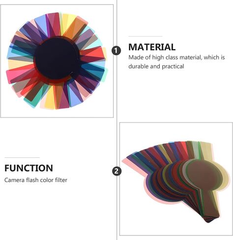20pcs Camera Light Filter Board Color Correction Accessory PVC in Kuwait