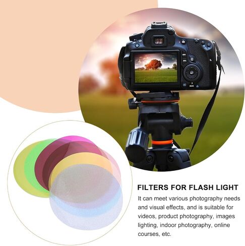 8pcs Colour Filter Sheet PVC Light Colour Filter for Color Correction in Kuwait