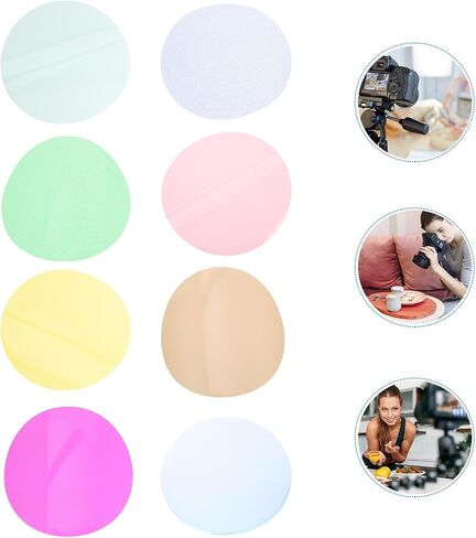 8pcs Colour Filter Sheet PVC Light Colour Filter for Color Correction in Kuwait