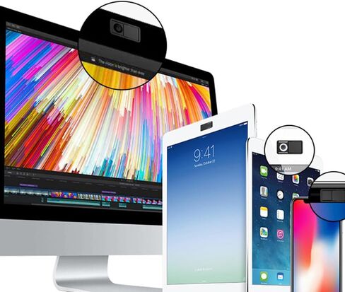 Balacoo 3pcs Plastic Webcam Cover Slider Privacy Protector for Laptop and Computers, Heat Resistant Camera Cover Sticker, Ultra-Thin Design for Webcam Security in Kuwait