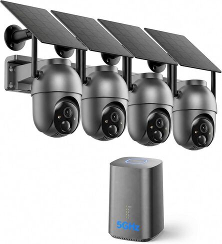 SEHMUA Security Cameras Wireless Outdoor Kit, No Monthly Fee, Local Storage in Saudi Arabia