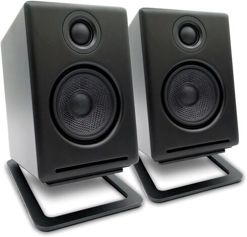 مكبرات صوت Audioengine A2 ذات إصدار محدود باللون الأسود غير اللامع مع DS1M باللون الأسود المعدني in Saudi Arabia