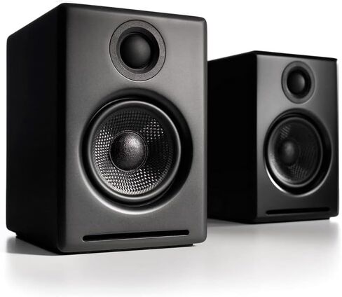 مكبرات صوت Audioengine A2 ذات إصدار محدود باللون الأسود غير اللامع مع DS1M باللون الأسود المعدني in Saudi Arabia