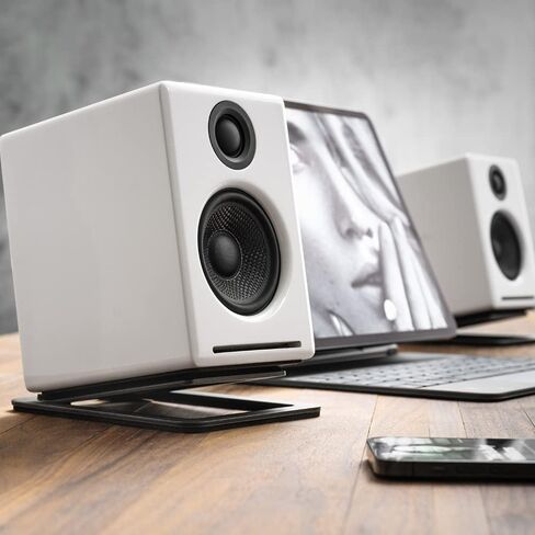 مكبرات صوت Audioengine A2 ذات إصدار محدود باللون الأسود غير اللامع مع DS1M باللون الأسود المعدني in Saudi Arabia