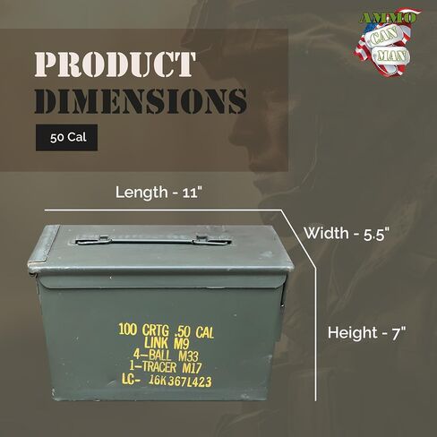 Ammo Can Man M2A1 50 Cal Ammo Can Grade 2 (Pack of 3) - Various Stenciling in Saudi Arabia