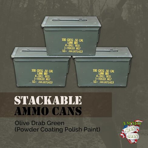 Ammo Can Man M2A1 50 Cal Ammo Can Grade 2 (Pack of 3) - Various Stenciling in Saudi Arabia