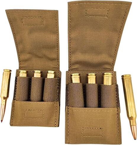 Streamline Series Rifle Ammo Holder | Cartridge Wallet with Magnetic Closure & Velcro Attachment | Strong 500D Cordura Fabric | Rifle Ammo Pouch for Bullets | Small & Large Size in Kuwait