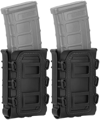 KRYDEX OUTDOOR 9mm MOLLE mag Pouch+MOLLE Rifle Magazine Pouches(BK) in Kuwait