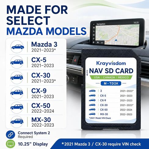 بطاقة SD للملاحة TD2K66EZ1C لمازدا (2021-2024)، نظام تحديد المواقع العالمي (GPS) داخل لوحة القيادة in Kuwait