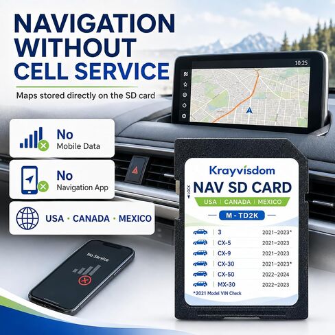 بطاقة SD للملاحة TD2K66EZ1C لمازدا (2021-2024)، نظام تحديد المواقع العالمي (GPS) داخل لوحة القيادة in Kuwait
