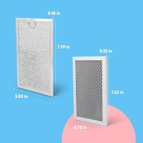 Microwave Grease and Charcoal Filter Set Compatible with GE JVM3160DF8BB JVM3160DF8CC JVM3160DF8WW JVM3160RF8SS JVM1540SM1SS JVM1540SM2SS Microwave Maintenance Kit, Set of 3 in Saudi Arabia