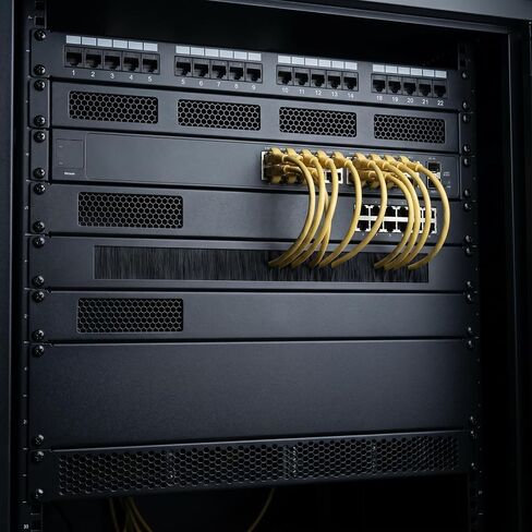 1U Brush Panel Cable Management Rack LIYVZ 19-inch for Sever Rack 2 Pack in Kuwait