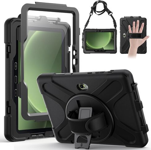 حالة Gerutek لـ Samsung Galaxy Tab Active4 Pro 2022/Tab Active Pro 2019 10.1 "، حالة حماية إسقاط صدمية شديدة التحمل مع حامل قلم القلم الرصاص حامي الشاشة 360 درجة. in Kuwait