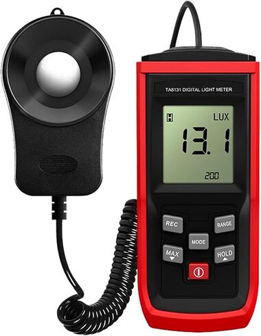 Light Meter, Digital Handheld Light Meter New Split Spring Design FC LUX Conversion TA8131 Illuminometer Flexible Sensor Probe 0-100000 Lux in Saudi Arabia