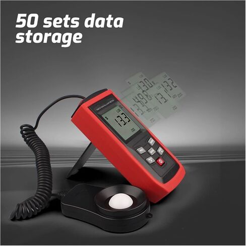 Light Meter, Digital Handheld Light Meter New Split Spring Design FC LUX Conversion TA8131 Illuminometer Flexible Sensor Probe 0-100000 Lux in Saudi Arabia