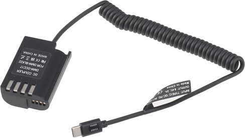 USB Type-C to DMW-BLK22 Dummy Battery Power Adapter for Panasonic S5 S5II S5IIX S5K S5C GH6 GH5II G9 G9II GH3 GH4 GH5 GH5s GH7 Camera Continuous Video Recording in Saudi Arabia