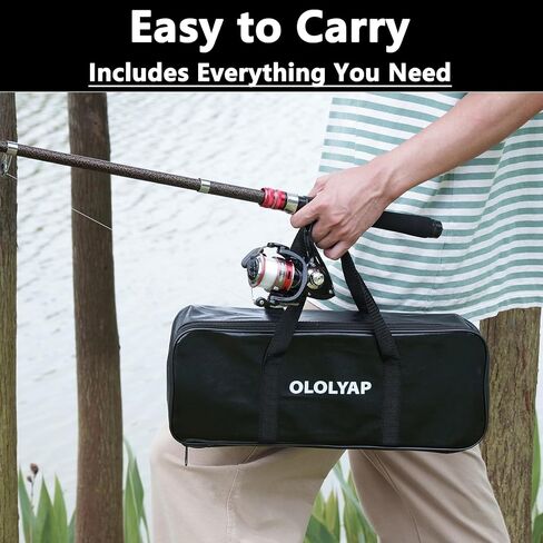 Fishing Pole Combo Set 6.9ft Telescopic Fishing Rod and Reel Combo with Fishing Pliers and Lip Gripper in Saudi Arabia