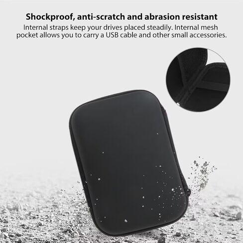 Dustproof 2.5" Hard Disk Drive HDD Pouch Bag Drives Cover Zipper Storage Bag For USB Hard Drive Disk HDD Shockproof in Kuwait
