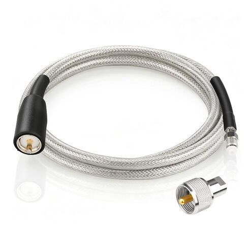 CB Coax Cable 18ft, CB Radio Antenna Cable RG8X Coaxial Cable with with Waterproof Boot, PL-259 Male to FME Female/ PL259 Male Connector, Low Loss for HAM Radio, VHF Radio, Marine Antenna, SWR Meter in Saudi Arabia